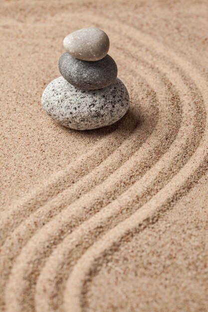 Jardim de pedra Zen japonês