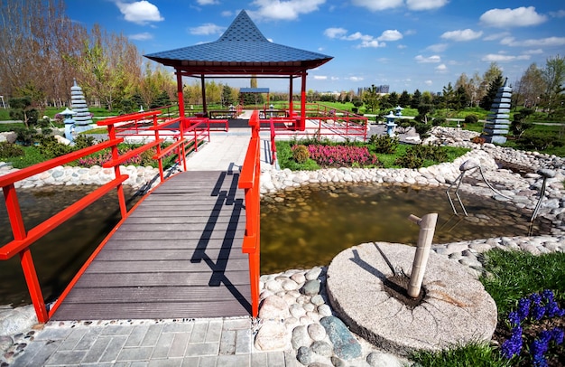 Jardim japonês em Almaty