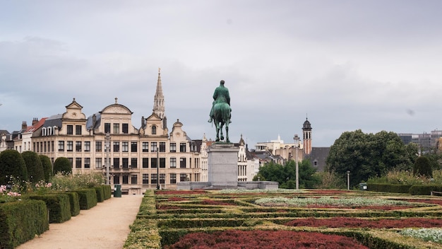 Foto jardim mont des arts em bruselas