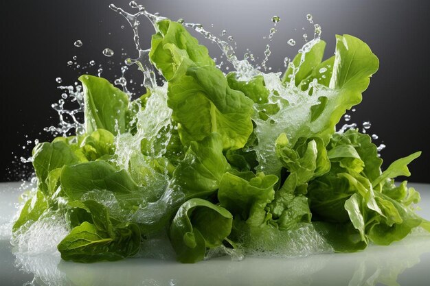 Foto jardim refrescante verdes alegria em fundo branco de alta qualidade suco verde fotografia de imagem