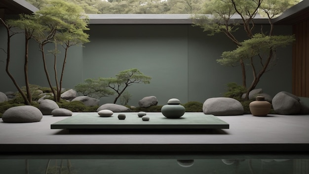 Jardim Zen minimalista