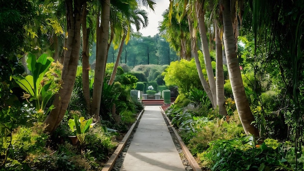 En el jardín botánico