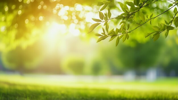 Jardín de la ciudad del parque de la naturaleza fondo borroso bokeh naturaleza verde para la vida de la ciudad o salvar el concepto de la tierra