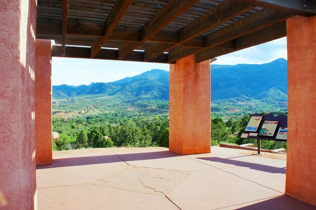 Jardín de los dioses visto a través del mirador