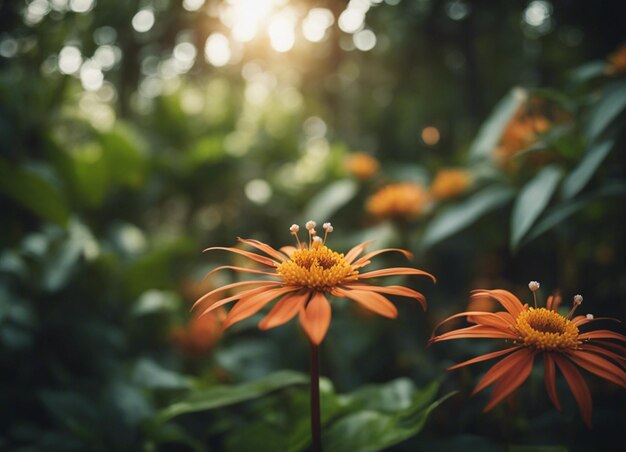 Foto un jardín de flores mixtas