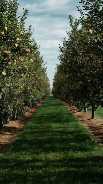 Jardín de manzanas