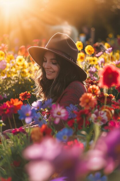 Foto jardinería nutrir la naturaleza belleza y generosidad cultivar espacios verdes para la relajación y el sustento fomentar una conexión más profunda con la tierra y promover el bienestar a través de la alegría de crecer