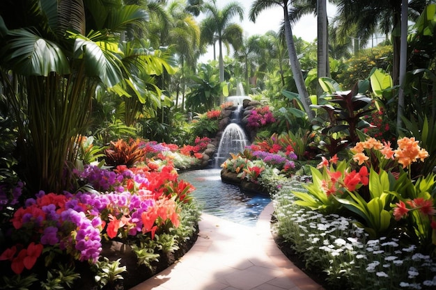 Foto jardines tropicales en el jardín tropical