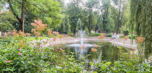 Jardins bernardine park no centro de vilnius