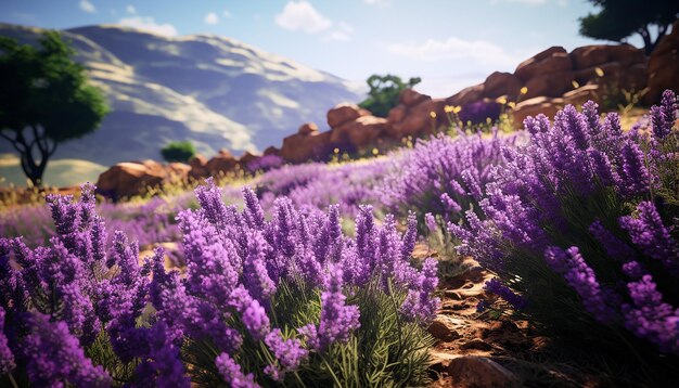 Jardins de lavanda na província de Burdur, na Turquia