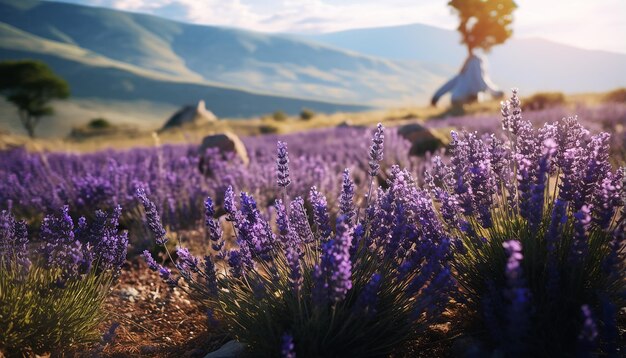 Jardins de lavanda na província de Burdur, na Turquia