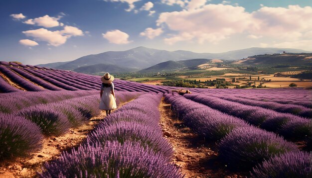 Jardins de lavanda na província de Burdur, na Turquia