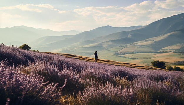 Jardins de lavanda na província de Burdur, na Turquia