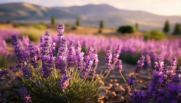 Jardins de lavanda na província de Burdur, na Turquia