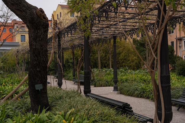 Jardins do palácio real em veneza