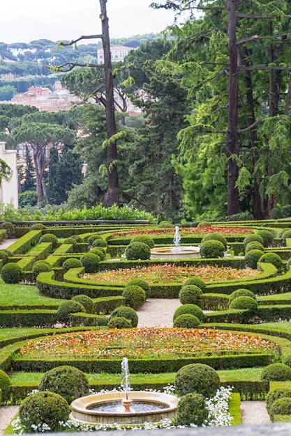 Foto jardins do vaticano roma