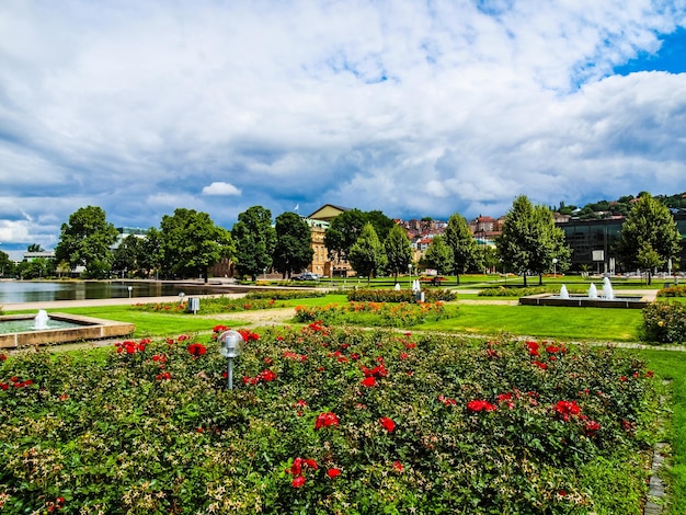 Jardins HDR em Stuttgart Alemanha