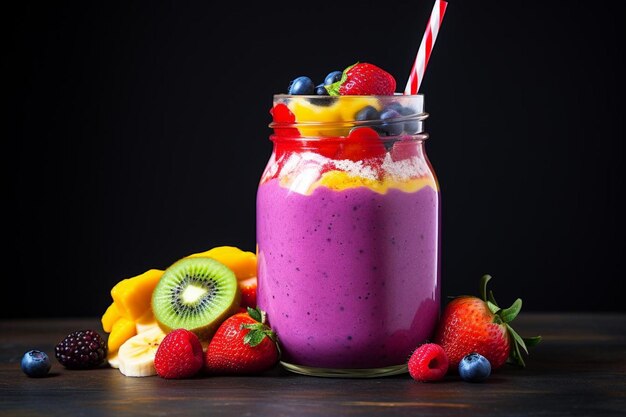 Jarro de Smoothie Vegano Vibrante