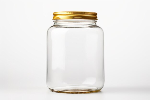 Foto jarro vacío con tapa de oro