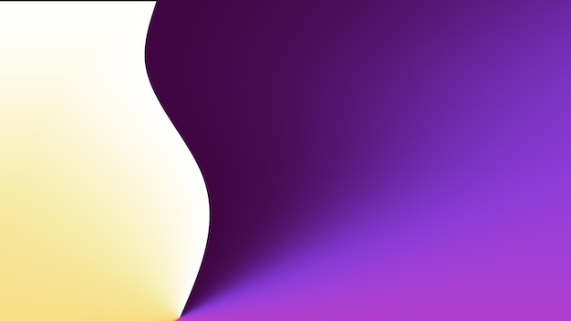 un jarrón blanco con un fondo púrpura y un fondo morado y amarillo