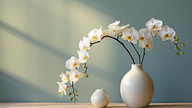 un jarrón con una flor y la palabra " orquídea " en la parte inferior.