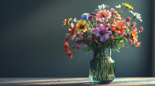 un jarrón con flores y mariposas en él