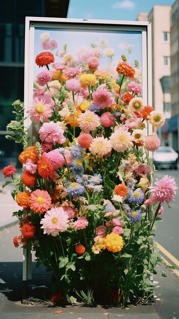 un jarrón de flores que está en una mesa