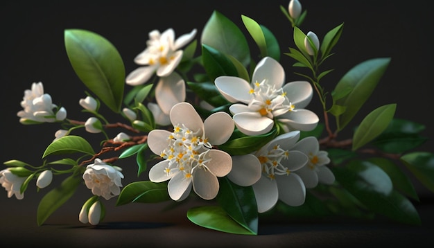 Jasmine Flower Generative KI