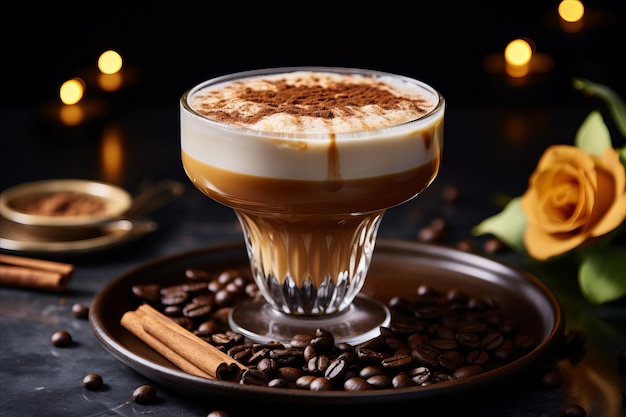 Foto java infusions coquetéis de café irresistíveis e espresso martinis bebidas alcoólicas energizantes