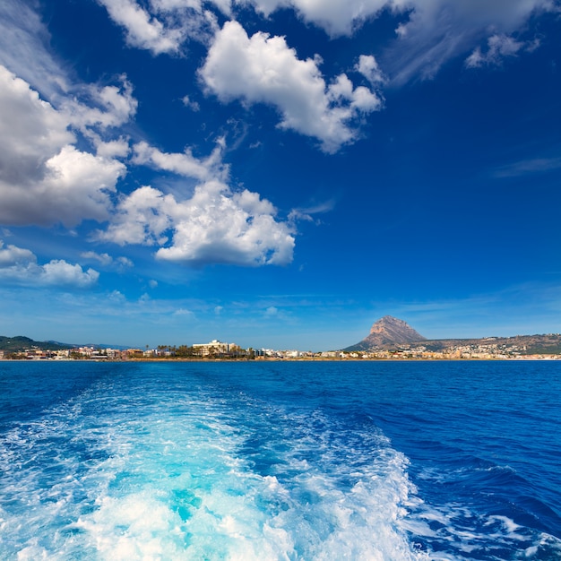 Foto javea xabia horizonte del mar mediterráneo españa