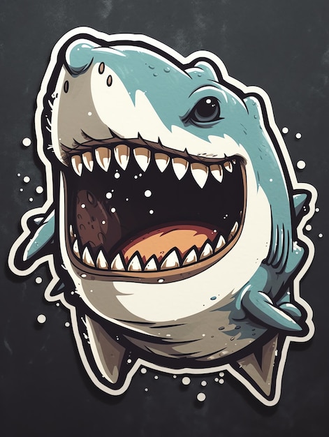 Jawsome Make a Splash con este juego de calcomanías y camiseta de tiburón