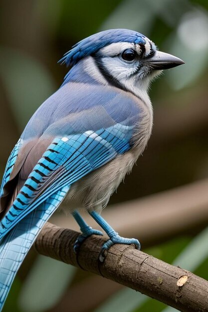 Foto una jay azul cyanocitta cristata en el parque provincial algonquin en canadá