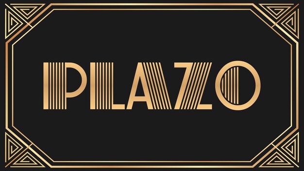 Jazz plazo Gold Text