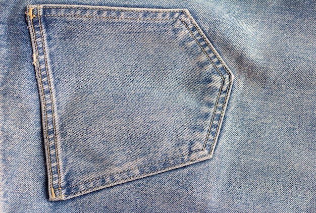 Jeans azul, textura, bolso na parte de trás dos jeans.