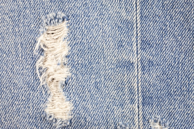 Jeans zerrissene Textur, Denim Rip Textur.