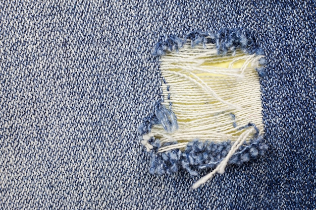 Jeans zerrissenen Denim-Textur-Hintergrund.