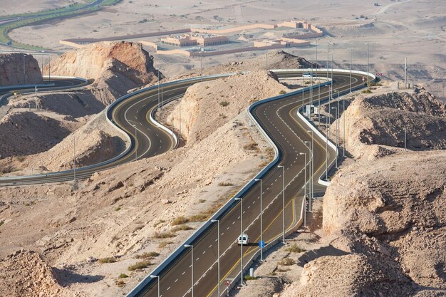 Foto jebel hafeet road