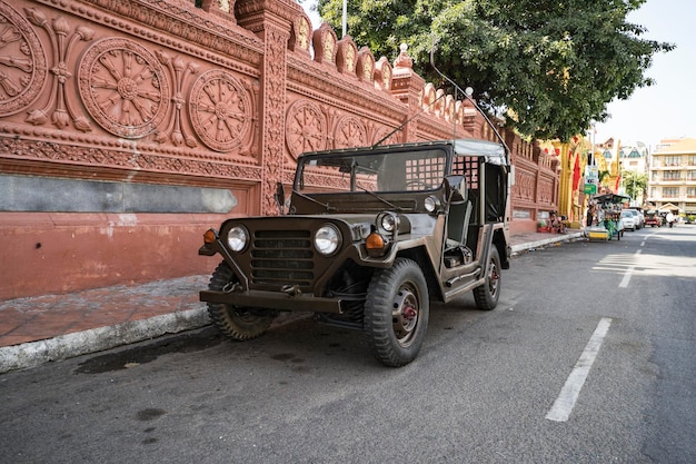 Jeep Willys de carro antigo americano