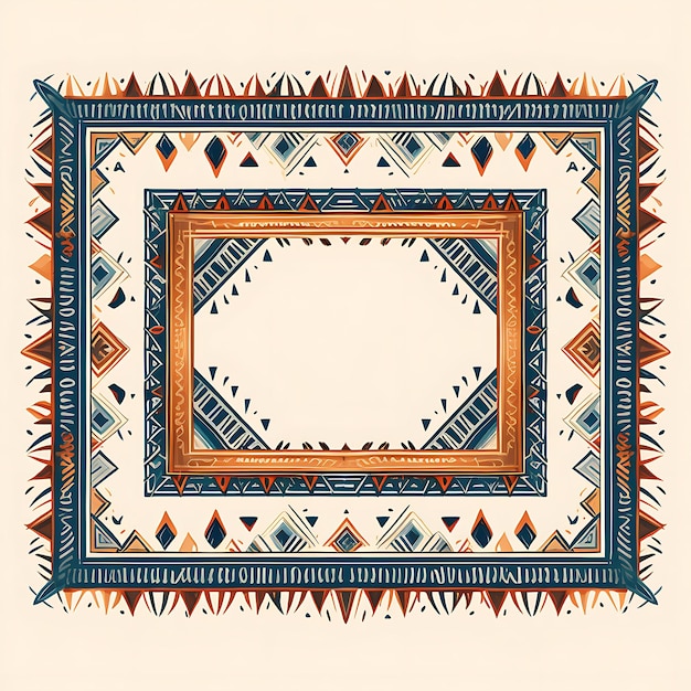 Jemenitischer Al-Maqsha-Teppich, Strohdach-inspiriertes Muster, eckige Brokatmotive, dekorativer Kunstrahmen