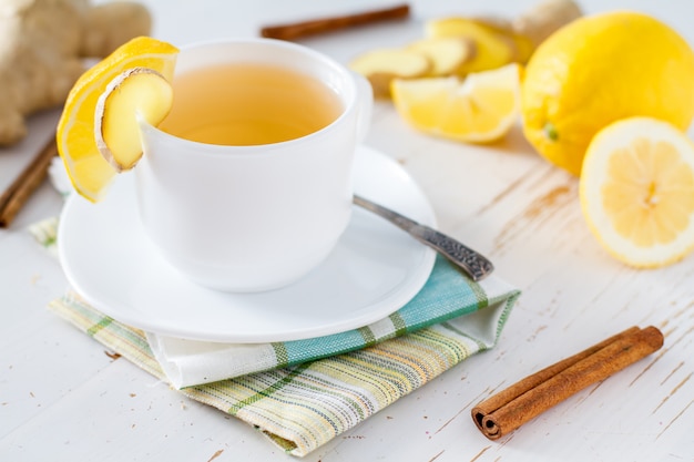 Jengibre limón canela té