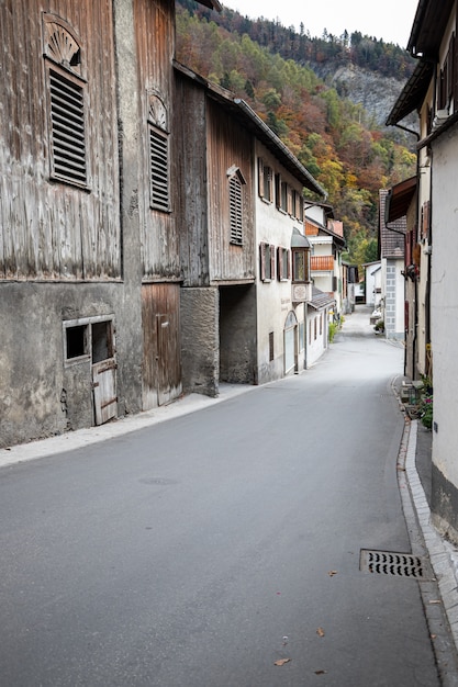 Jenins village no outono na suíça