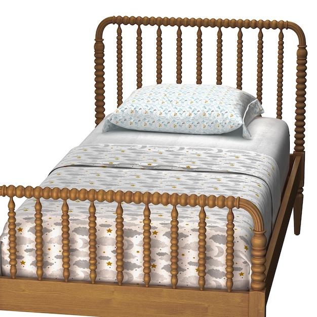 Jenny Lind Kinder Ahornholz Spindel Zwillingsbett
