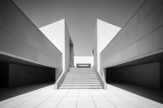 Jenseitiges minimalistisches Architekturdesign-Foto