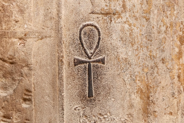 Jeroglíficos egipcios en el Templo de Luxor Luxor Egipto