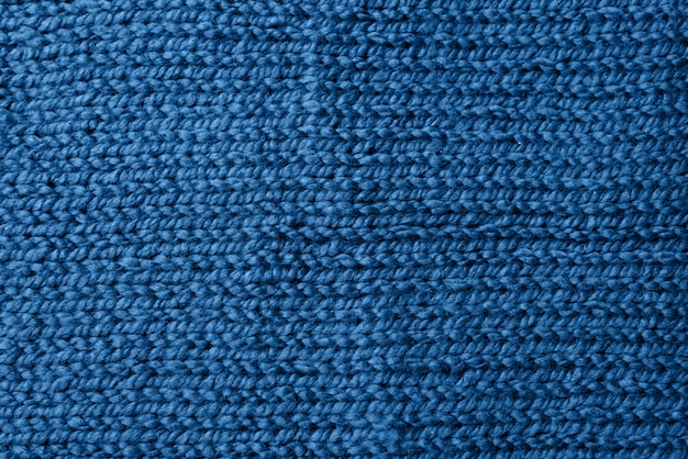 Jersey de punto azul como fondo textil