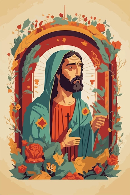 Jessus-Porträtillustration