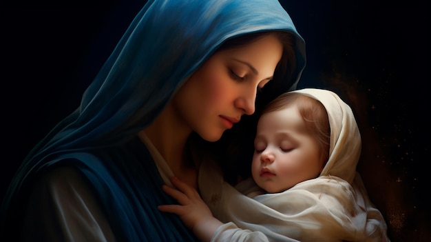 jesucristo y el bebe en la semana santa