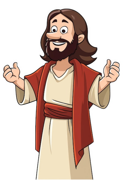 Jesus Christus Cartoon generative KI