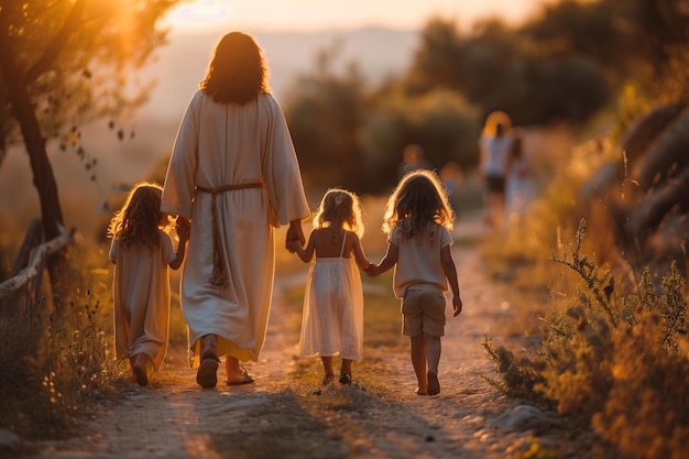 Foto jesus christus mit kindern