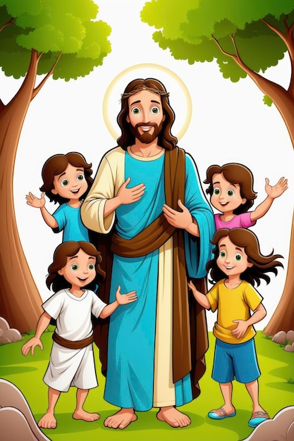 Jesus com as crianças